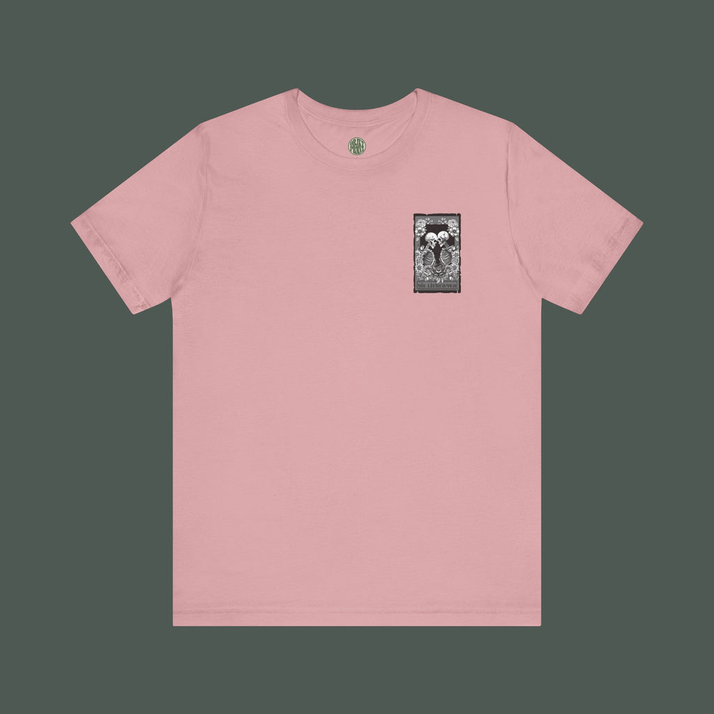 High-Quality Graphic Tee, Skeletons, Casual Wear, Halloween Shirt, Gift for Him/Her, Everyday Comfort