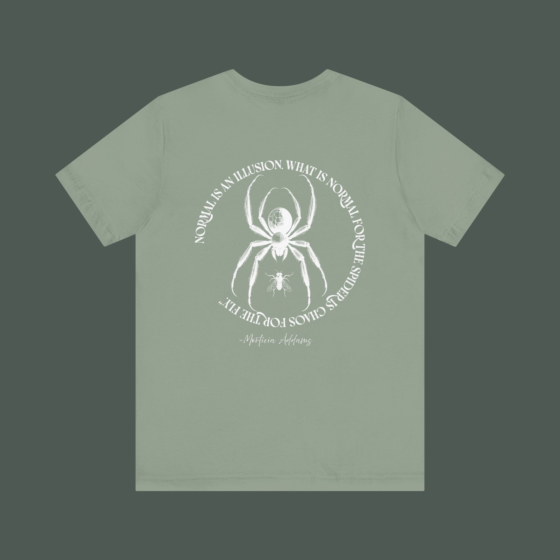 Spider Graphic Tee, Unique Unisex Shirt, Quirky Gift for Nature Lovers, Birthday and Halloween Apparel, Cool Casual Wear