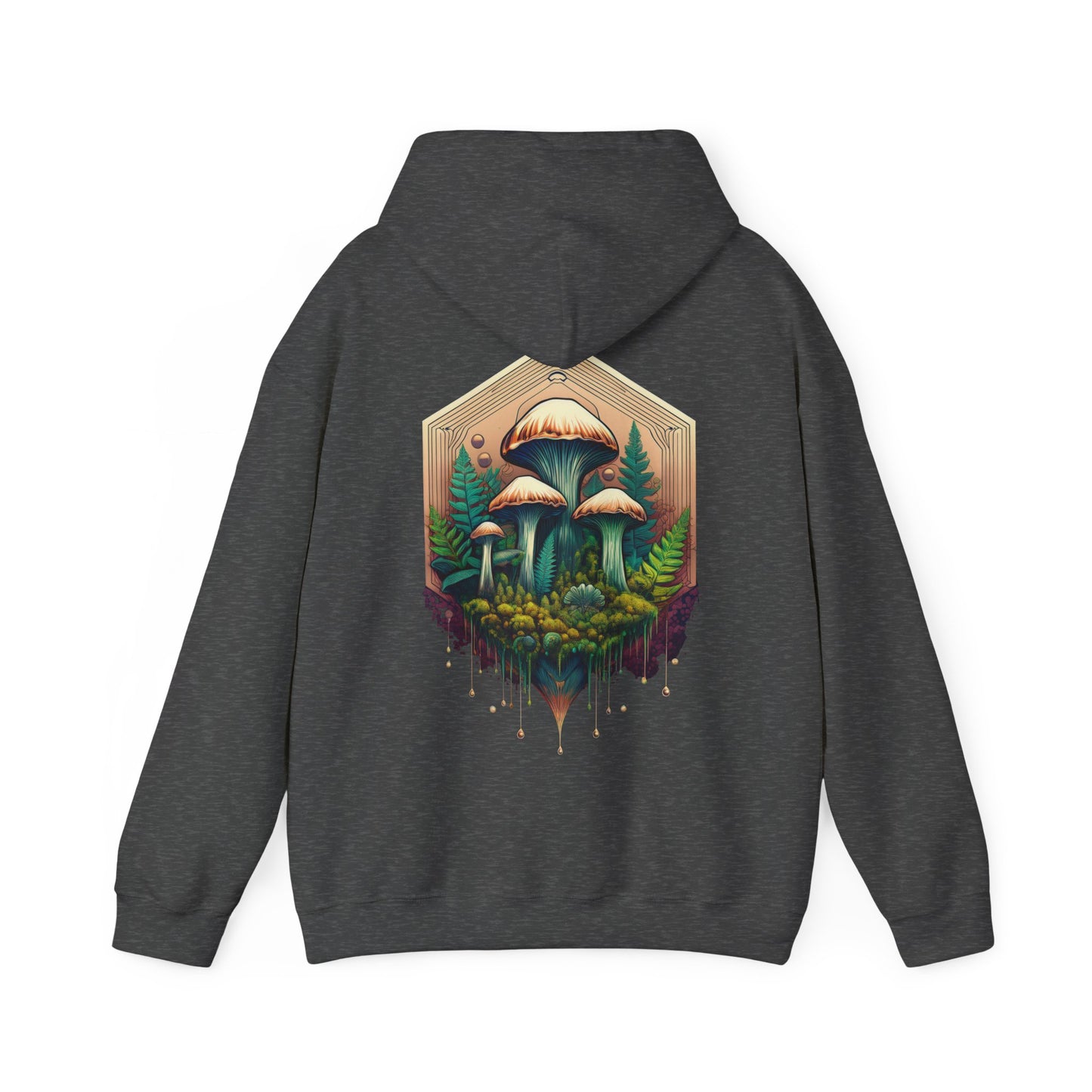 Nature-Inspired Unisex Hoodie with Mushroom Design