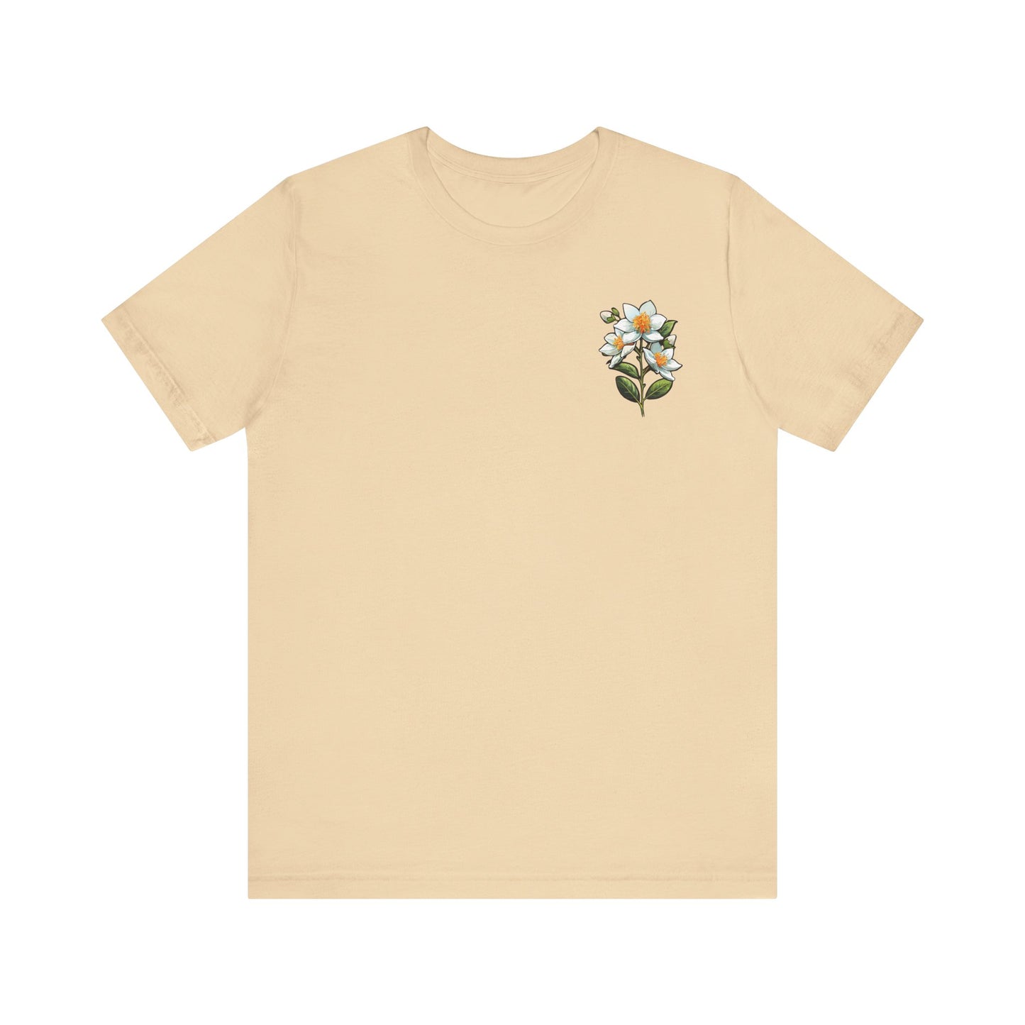 Floral Unisex Jersey Tee - 'La Spirituellement Officielle' Design