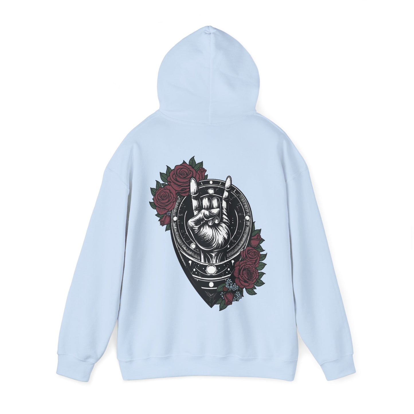 Rockin' Viking Hooded Sweatshirt - Unisex Heavy Blend™ - Perfect for Festivals & Everyday Wear