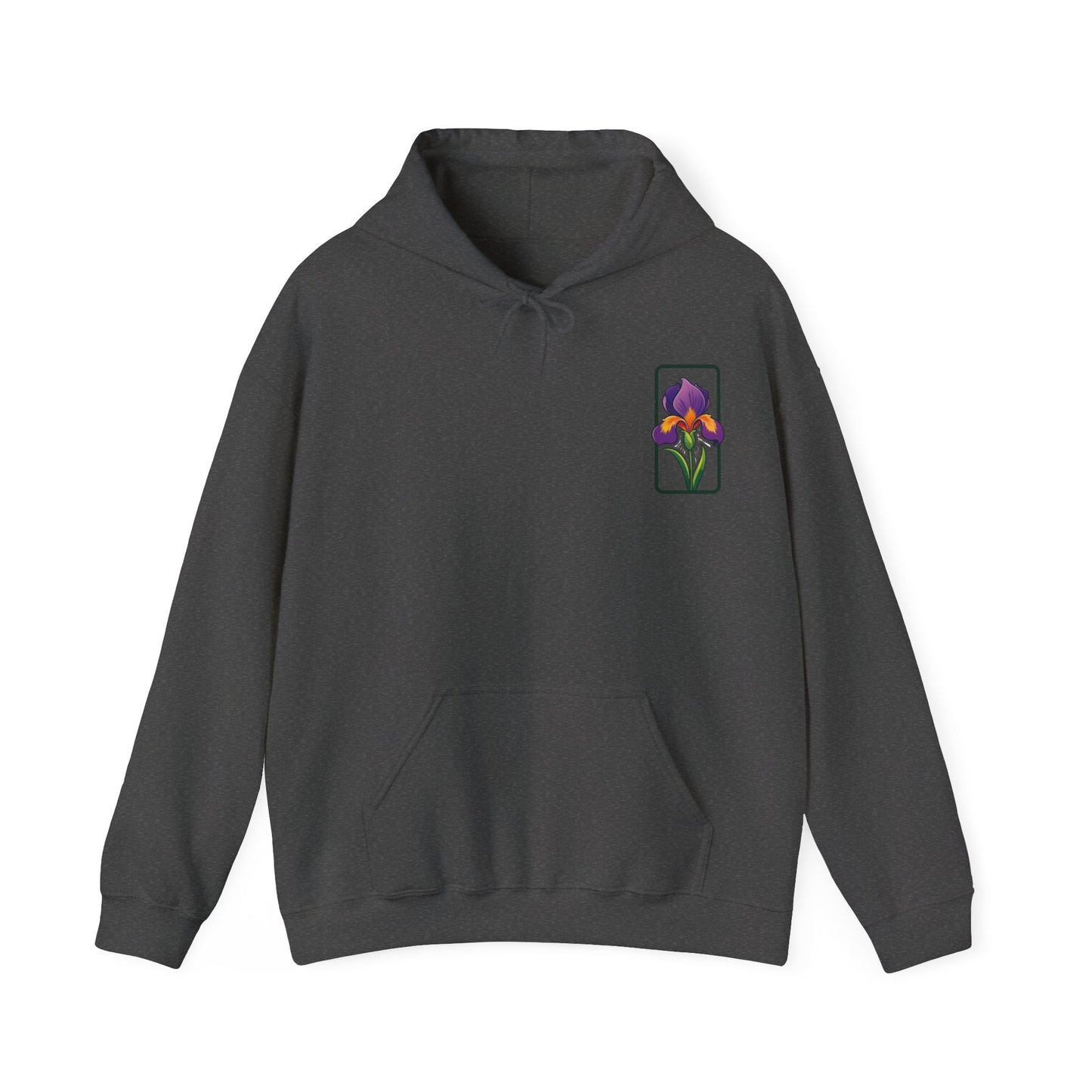Floral Graphic Unisex Hoodie - 'Not Guaranteed' Iris Design