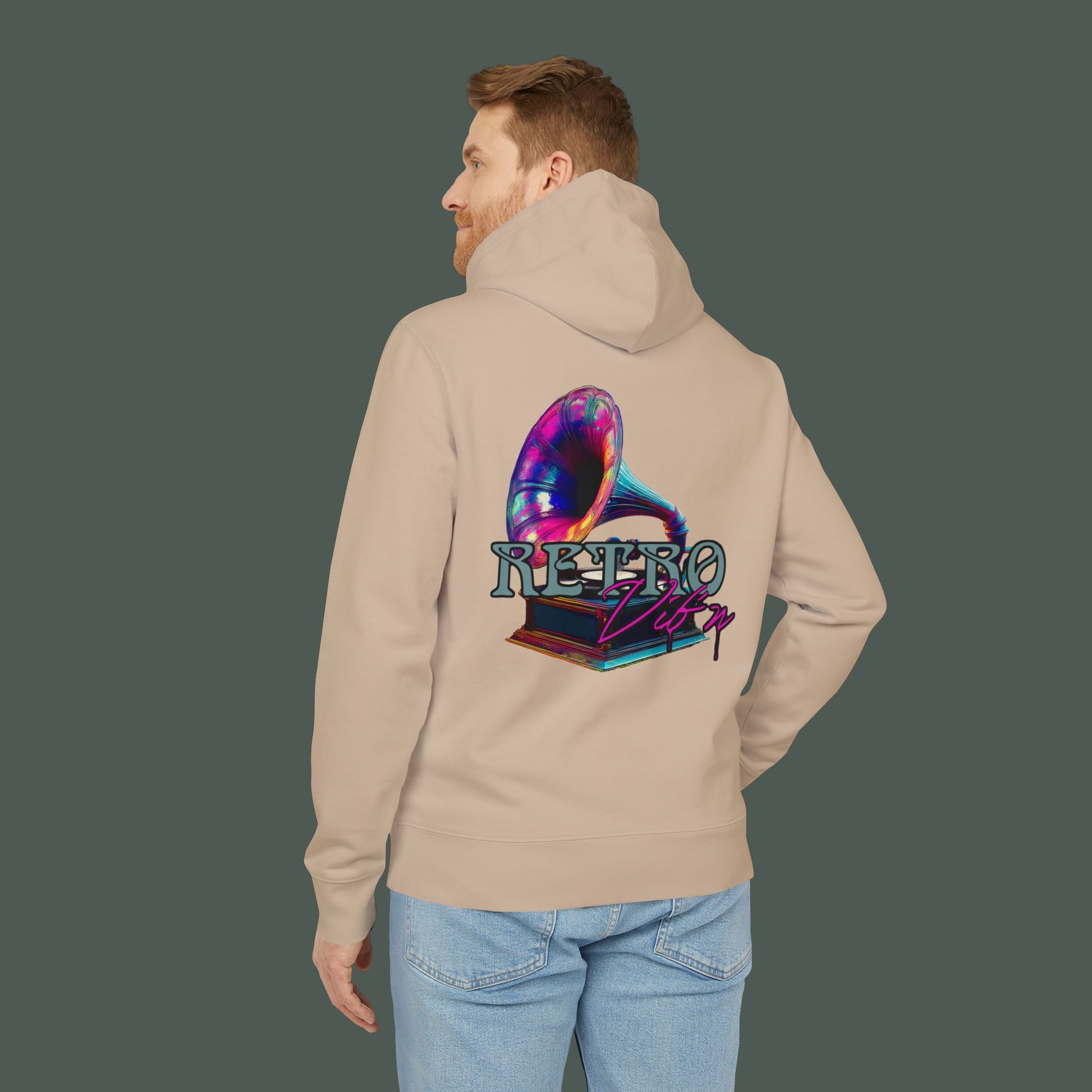 Retro Style Unisex Hoodie, Cozy Streetwear, Perfect for Gifting, Casual Wear, Music Lovers, Cool Vibes