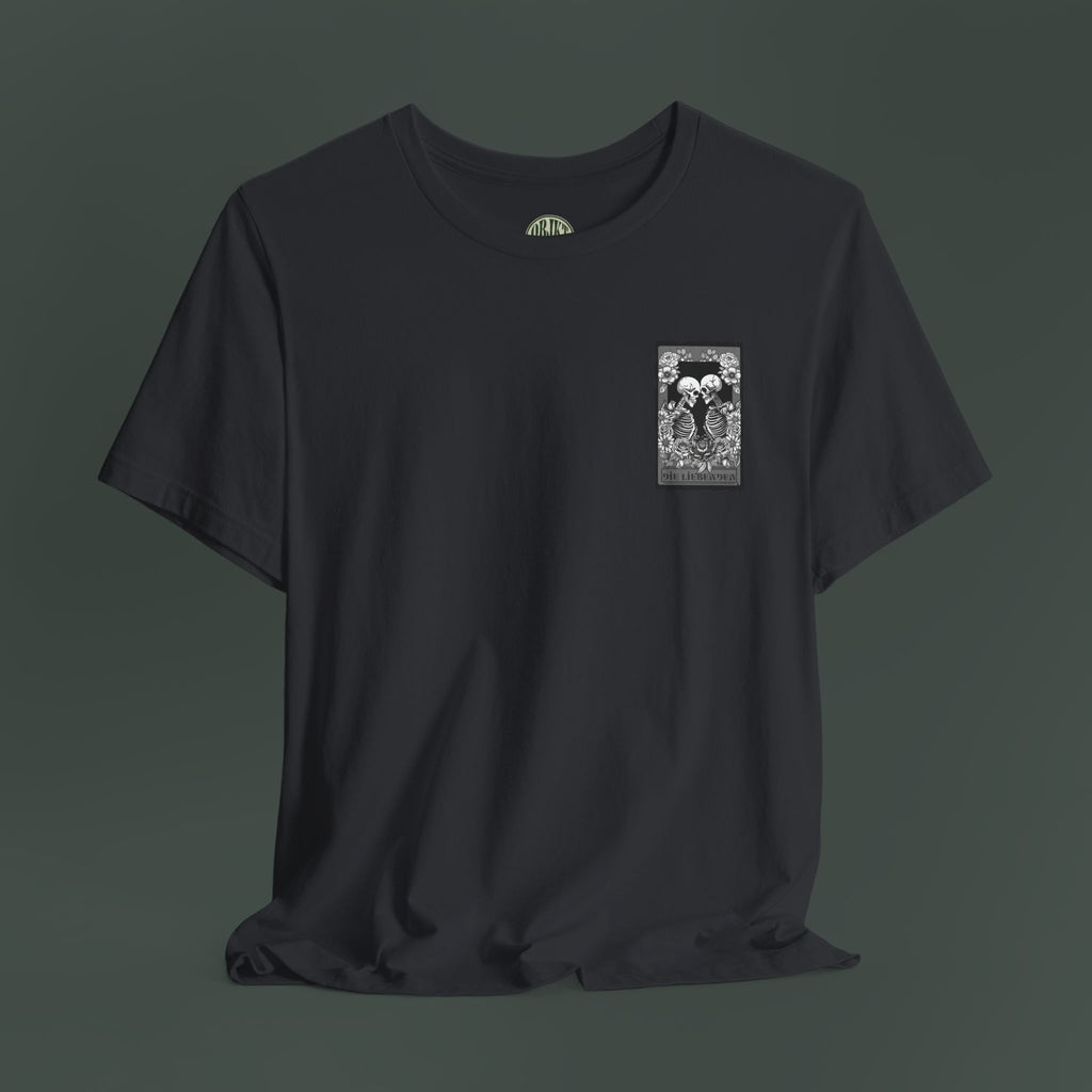 High-Quality Graphic Tee, Skeletons, Casual Wear, Halloween Shirt, Gift for Him/Her, Everyday Comfort