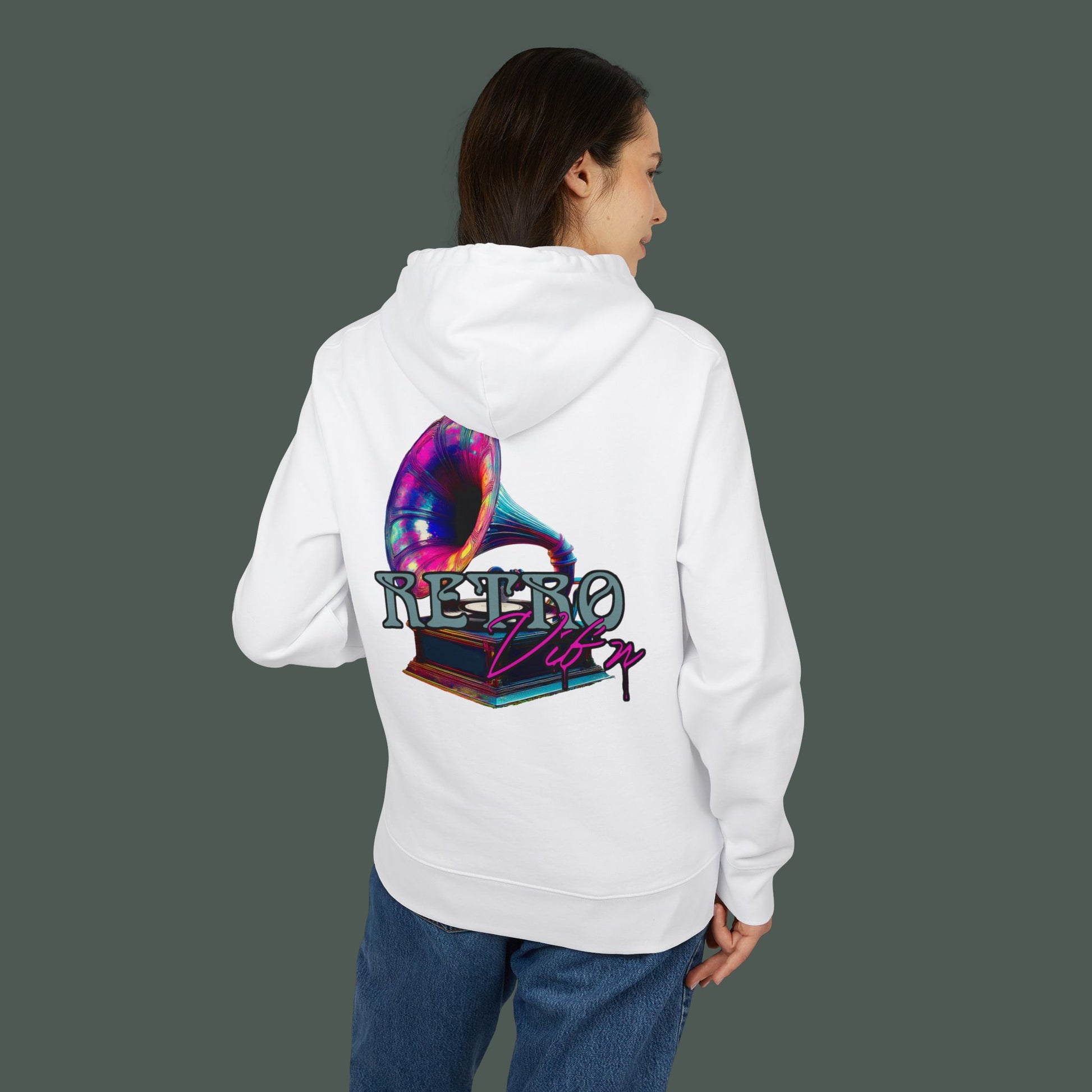 Retro Style Unisex Hoodie, Cozy Streetwear, Perfect for Gifting, Casual Wear, Music Lovers, Cool Vibes