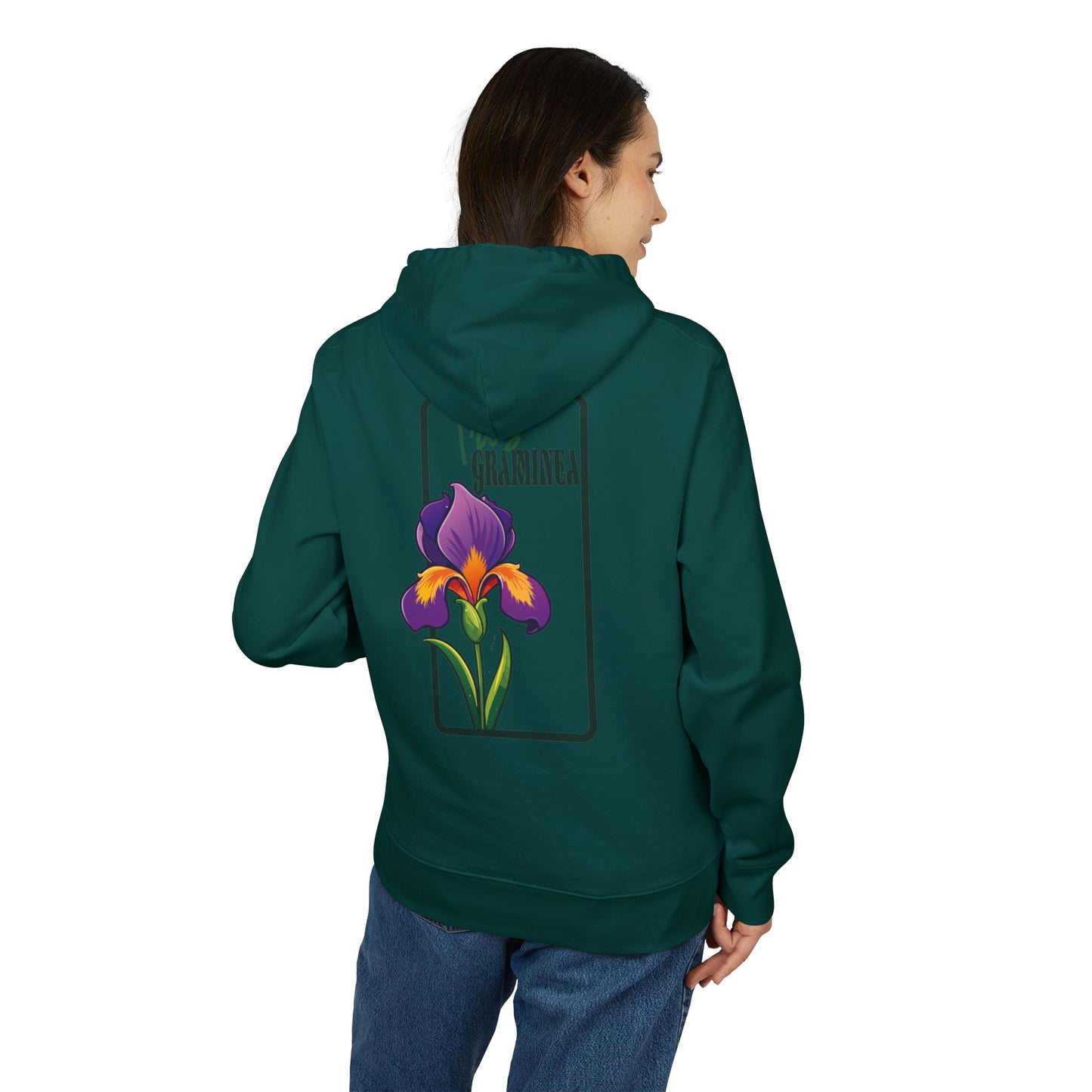 Floral Graphic Unisex Hoodie - Perfect for Spring Celebrations "Iris"