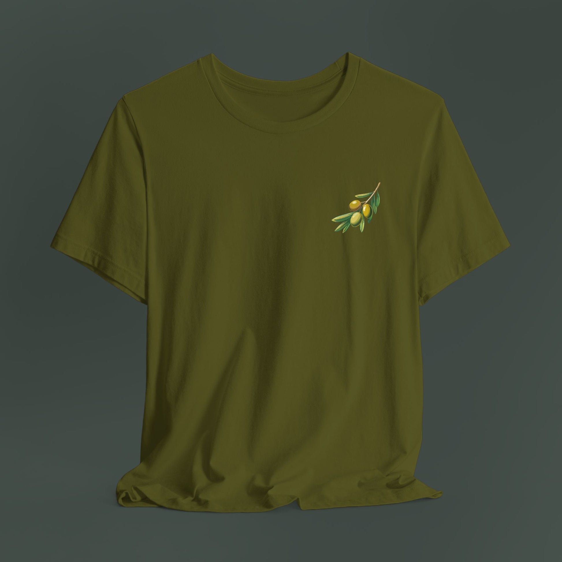 Olive Branch Graphic Tee - Nature Inspired Unisex Shirt, Summer Fashion, Gift for Gardening Lovers, Eco-Friendly Apparel, Casual Wear