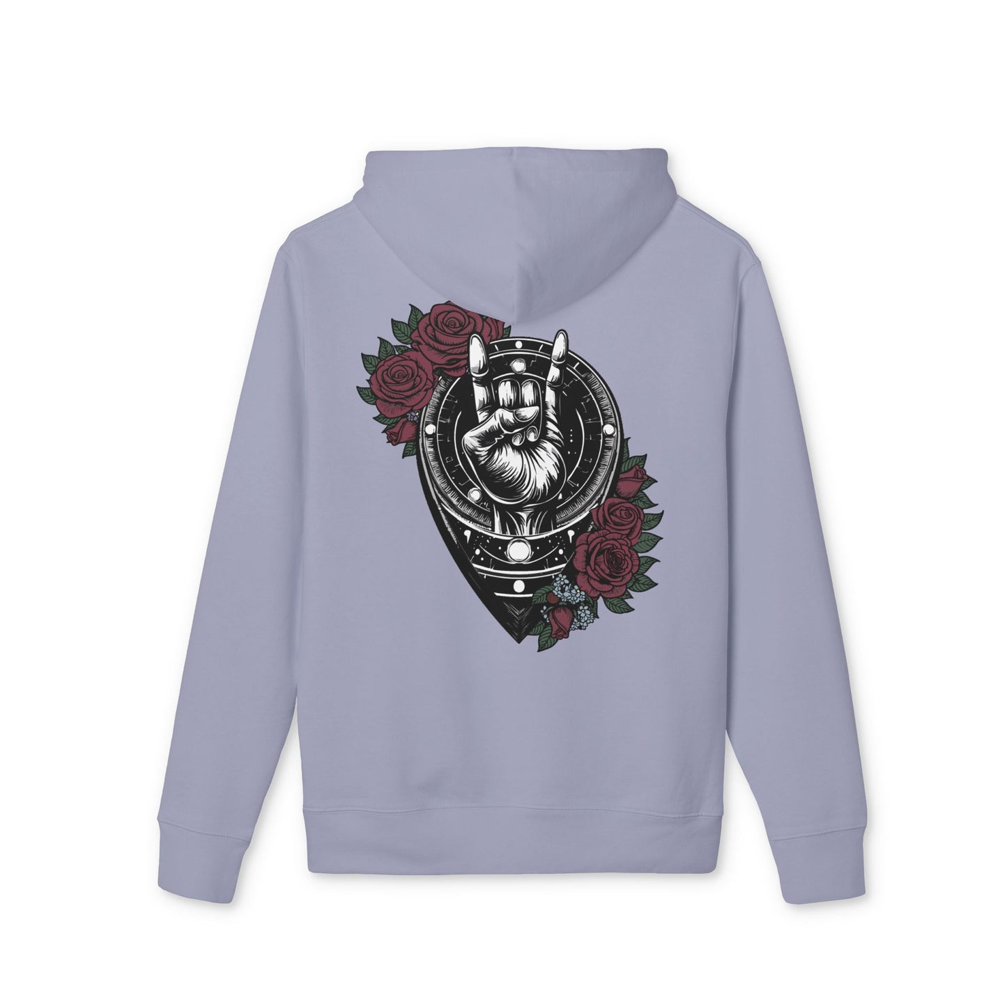 Rockin' Roses Unisex Hoodie with Graphic Art