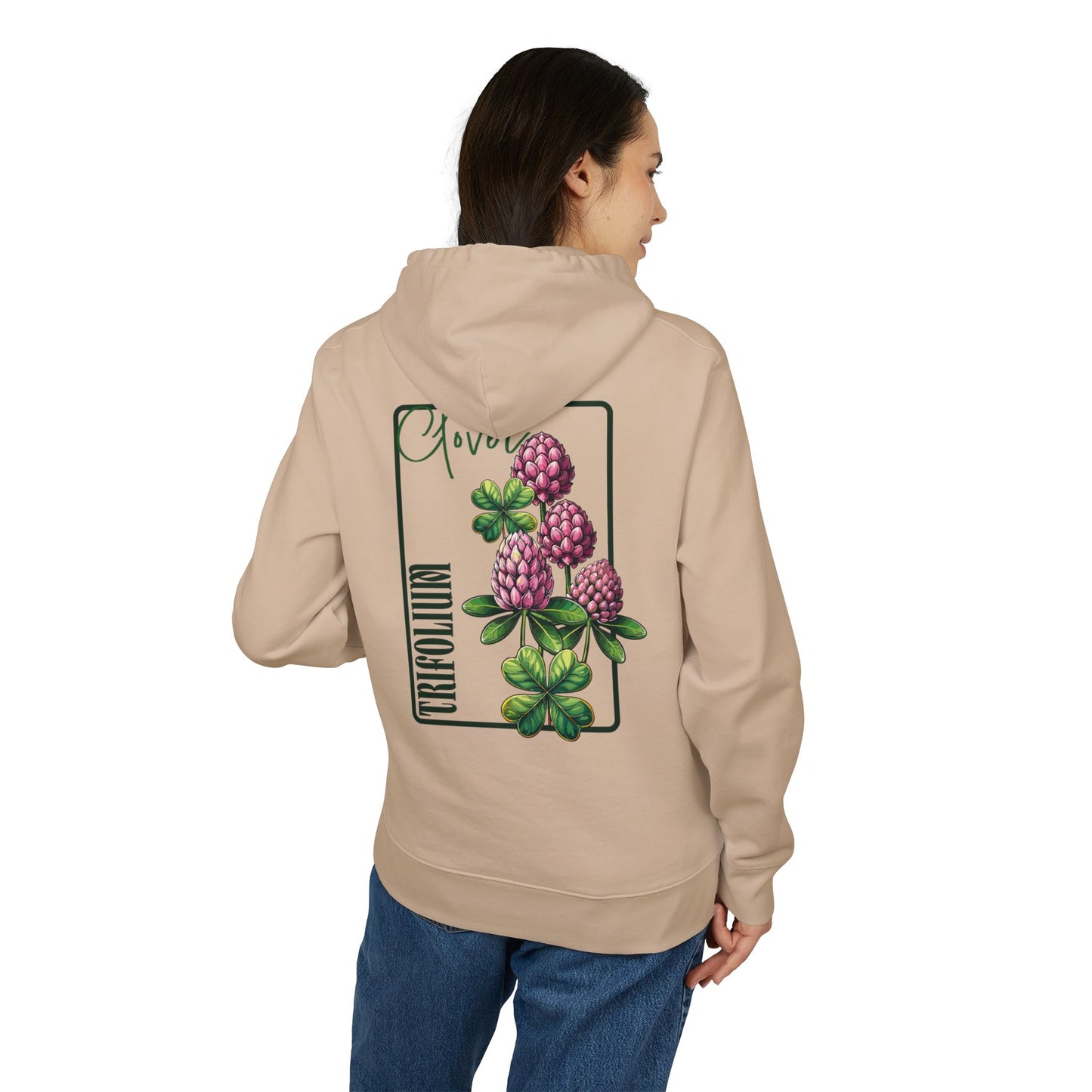 Floral Clover Design Hoodie for Nature Lovers "Clover"