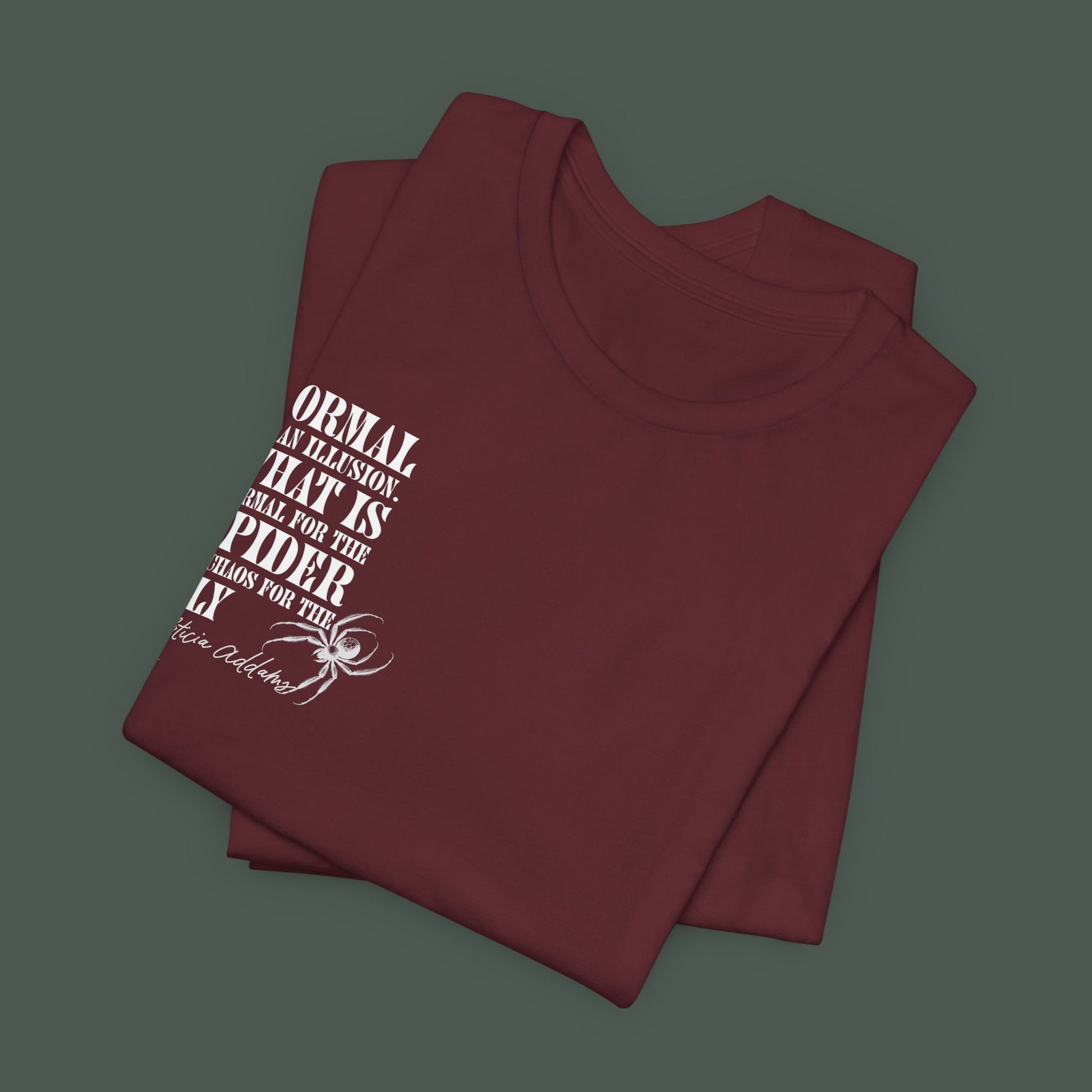 Spider Graphic Tee, Unique Unisex Shirt, Quirky Gift for Nature Lovers, Birthday and Halloween Apparel, Cool Casual Wear