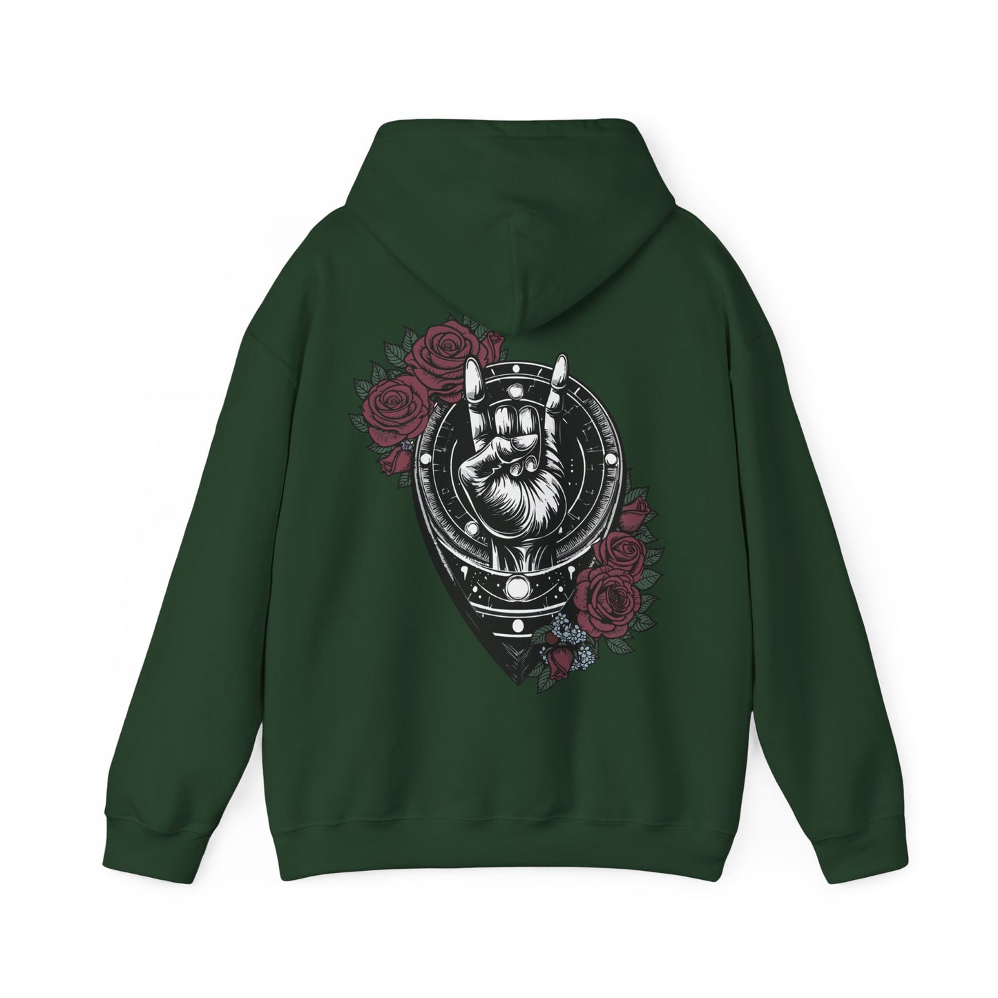Rockin' Viking Hooded Sweatshirt - Unisex Heavy Blend™ - Perfect for Festivals & Everyday Wear