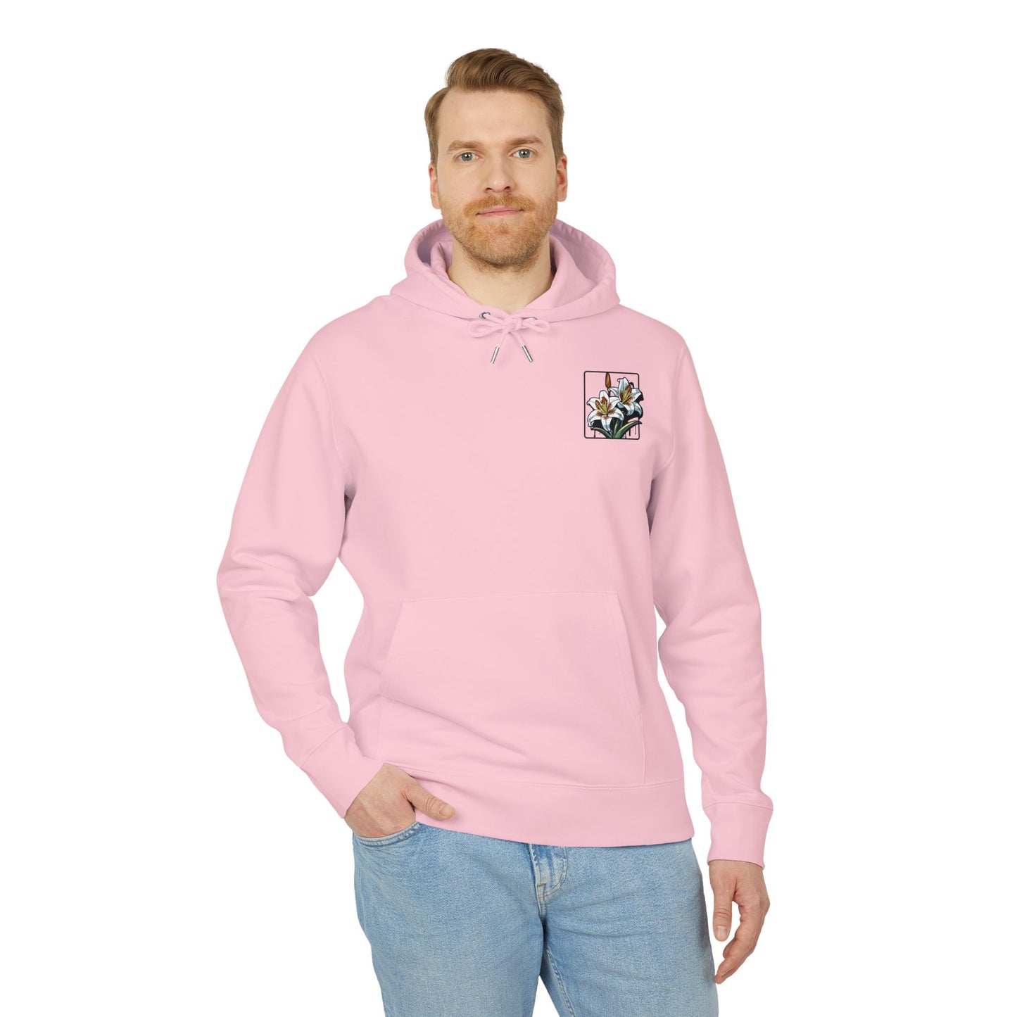 Floral Unisex Hoodie - Striking Lily Design for Nature Lovers "Lily"