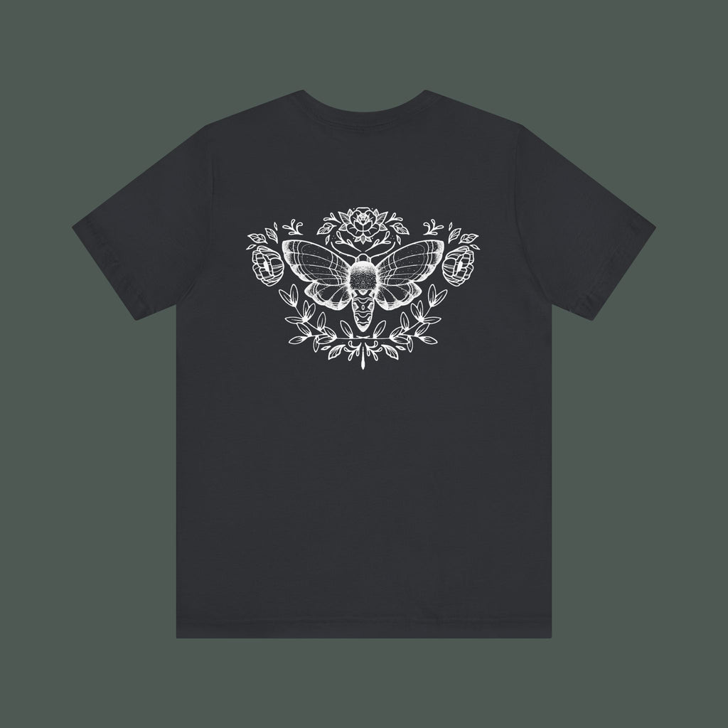 Artistic Moth Graphic Tee, Casual Unisex T-Shirt for Nature Lovers, Unique Gift for Birthdays, Festivals, and Everyday Wear