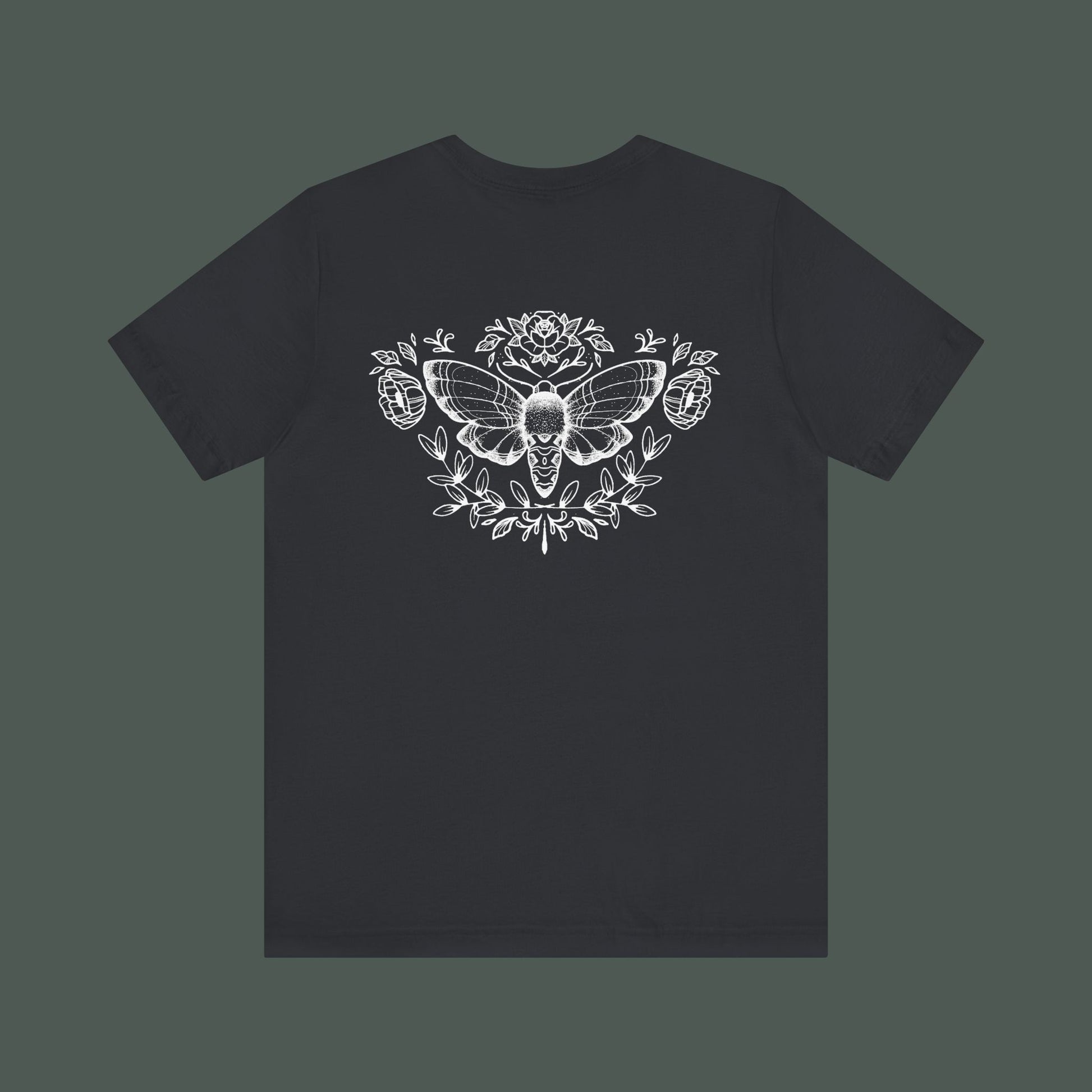 Artistic Moth Graphic Tee, Casual Unisex T-Shirt for Nature Lovers, Unique Gift for Birthdays, Festivals, and Everyday Wear