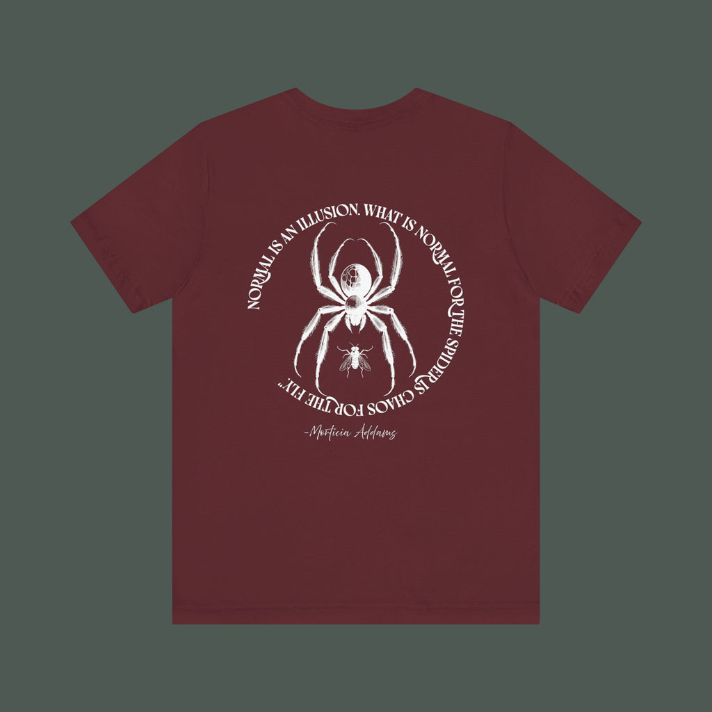 Spider Graphic Tee, Unique Unisex Shirt, Quirky Gift for Nature Lovers, Birthday and Halloween Apparel, Cool Casual Wear