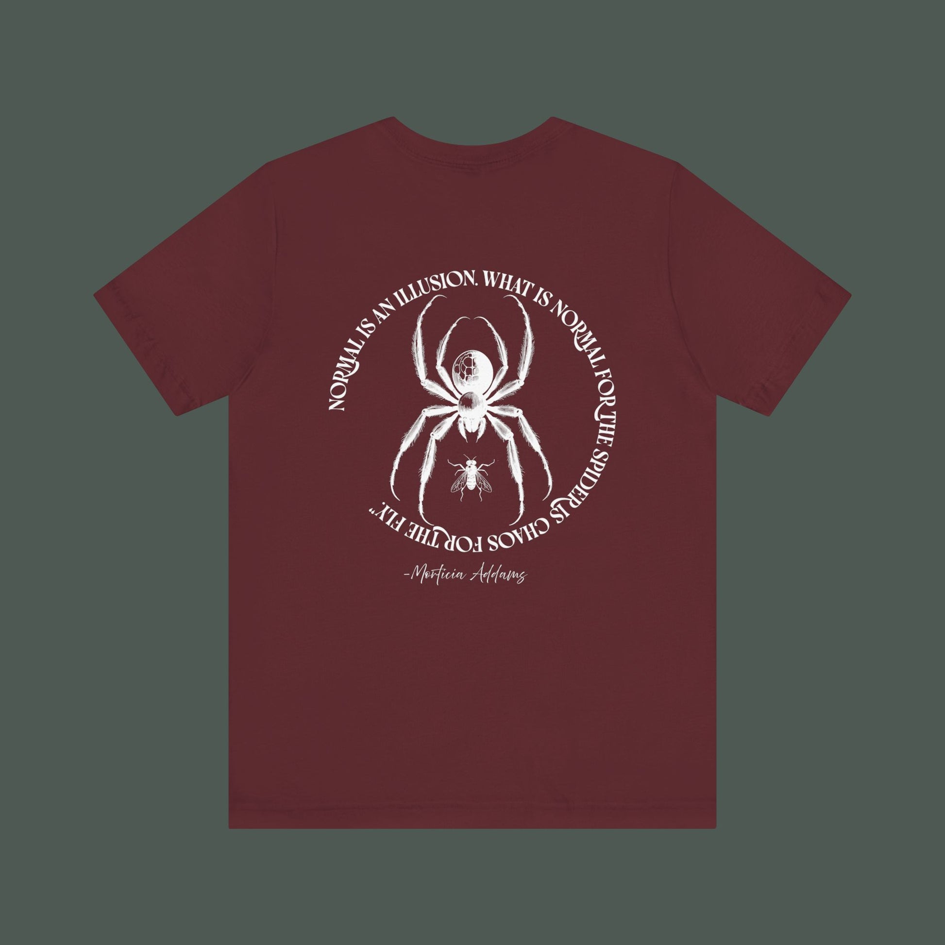 Spider Graphic Tee, Unique Unisex Shirt, Quirky Gift for Nature Lovers, Birthday and Halloween Apparel, Cool Casual Wear