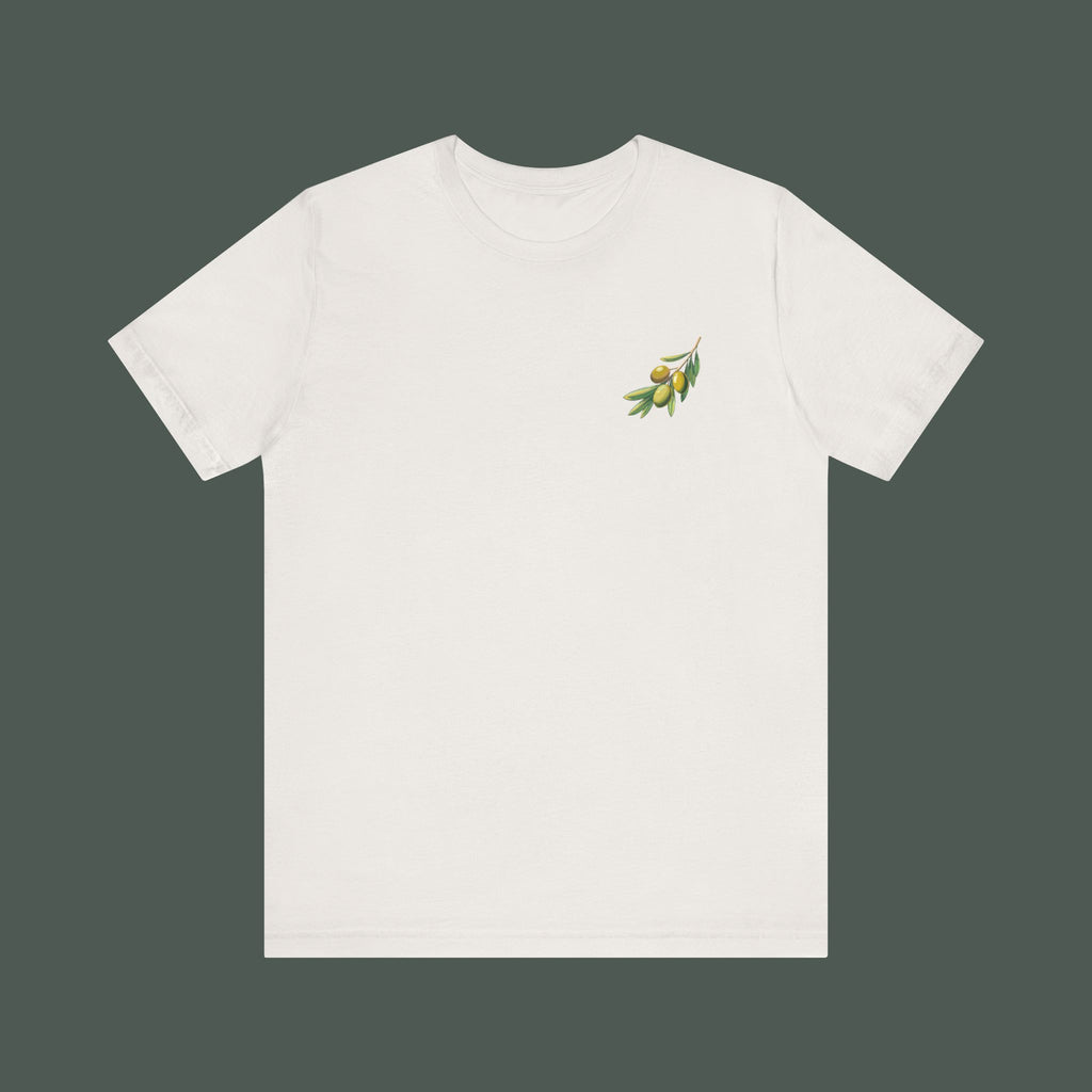 Olive Branch Graphic Tee - Nature Inspired Unisex Shirt, Summer Fashion, Gift for Gardening Lovers, Eco-Friendly Apparel, Casual Wear