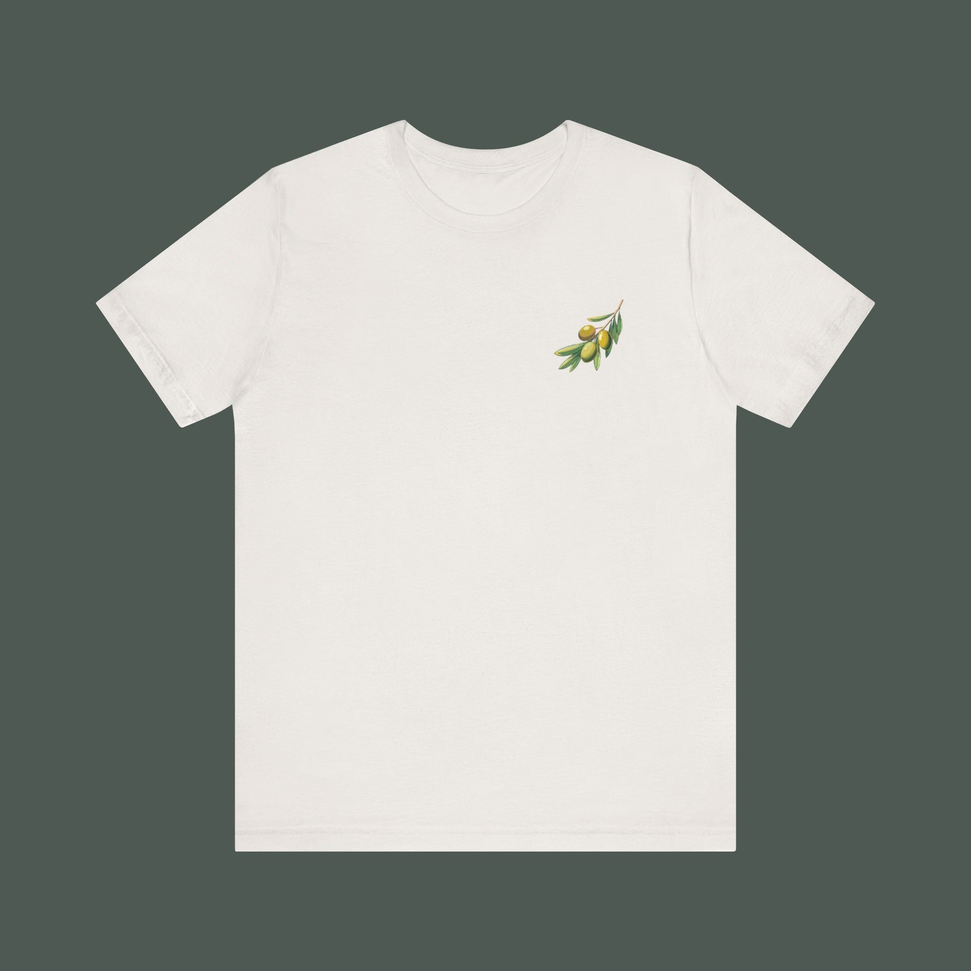 Olive Branch Graphic Tee - Nature Inspired Unisex Shirt, Summer Fashion, Gift for Gardening Lovers, Eco-Friendly Apparel, Casual Wear