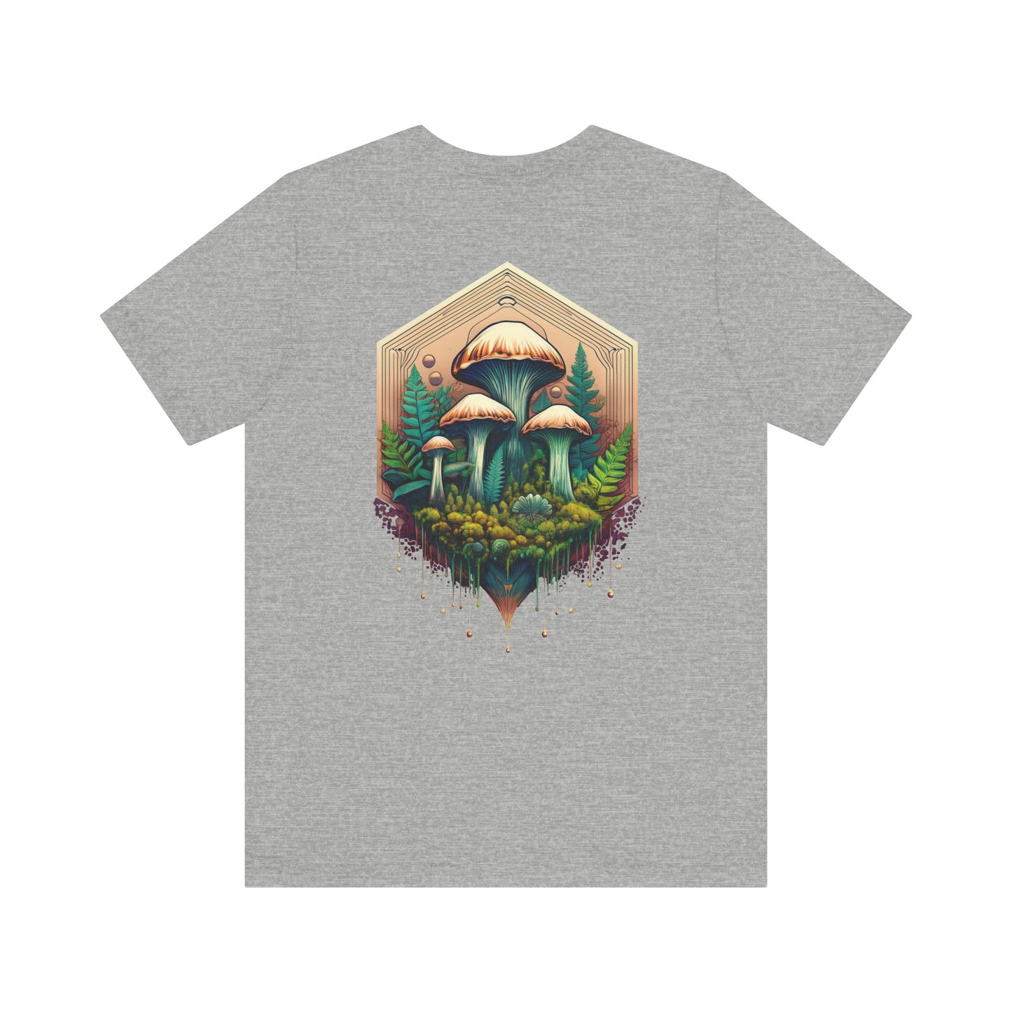 Mystical Mushroom Unisex Jersey Tee - Nature-Inspired Design