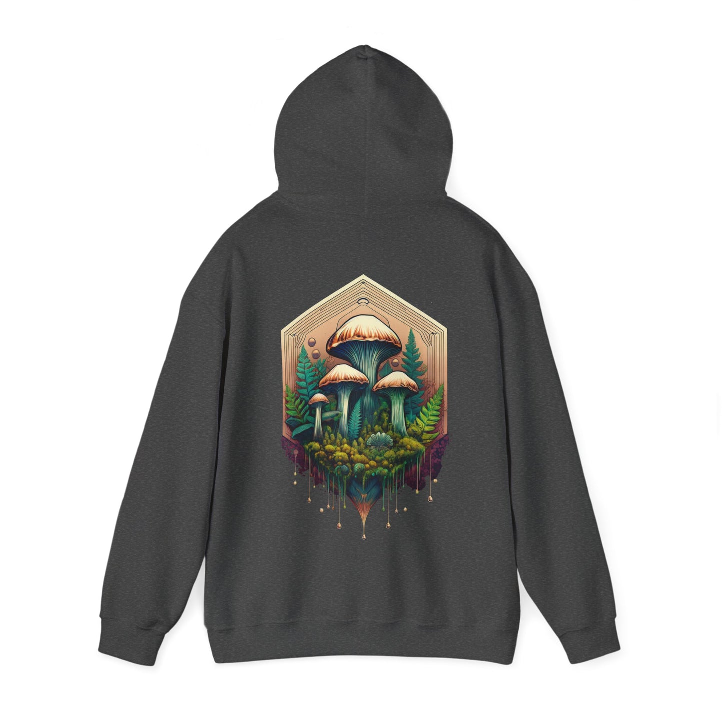 Nature-Inspired Unisex Hoodie with Mushroom Design