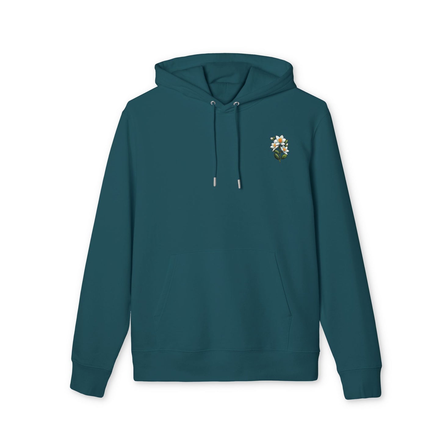 Floral Embroidered Unisex Hoodie - Stylish Comfort for Every Occasion "Jasmin"