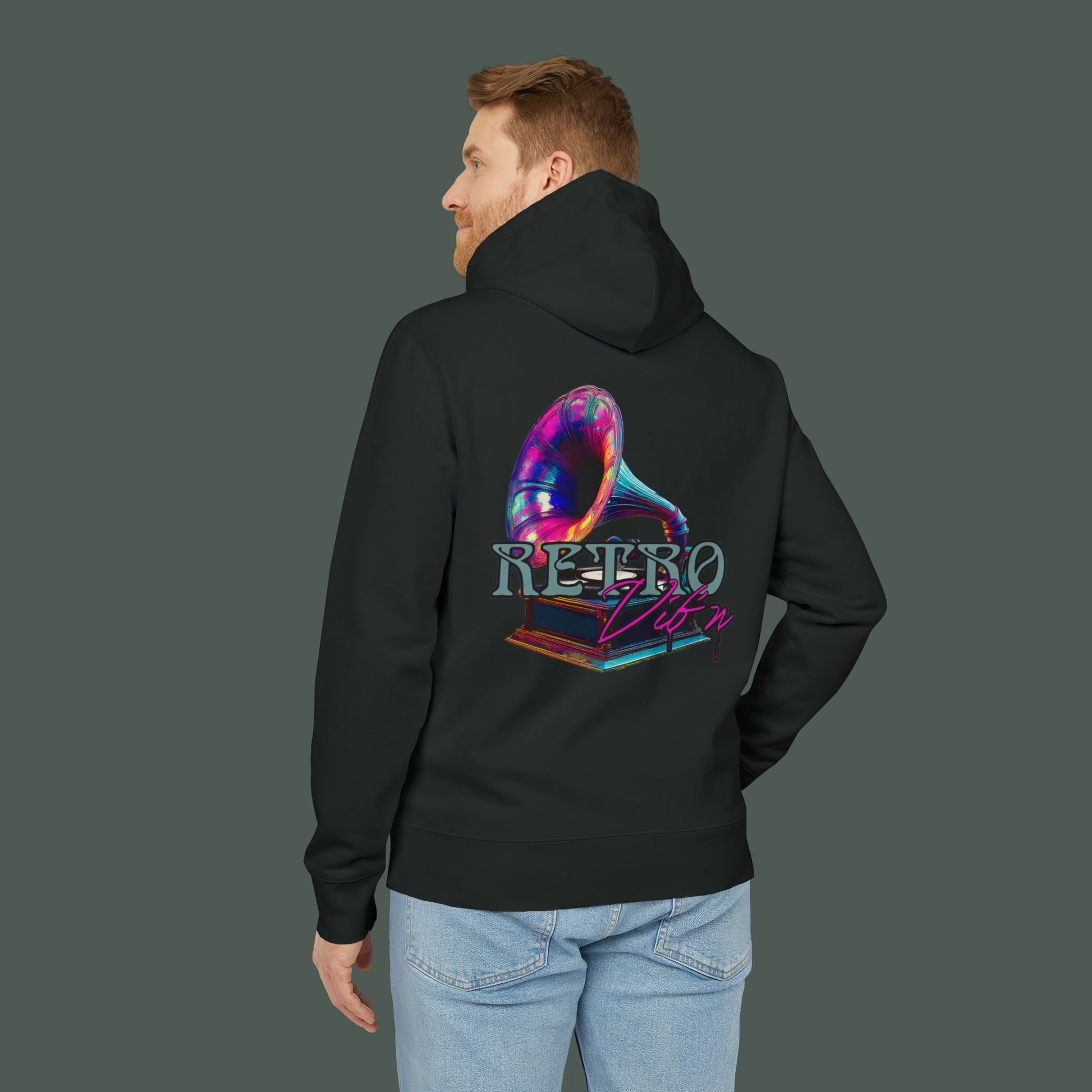 Retro Style Unisex Hoodie, Cozy Streetwear, Perfect for Gifting, Casual Wear, Music Lovers, Cool Vibes