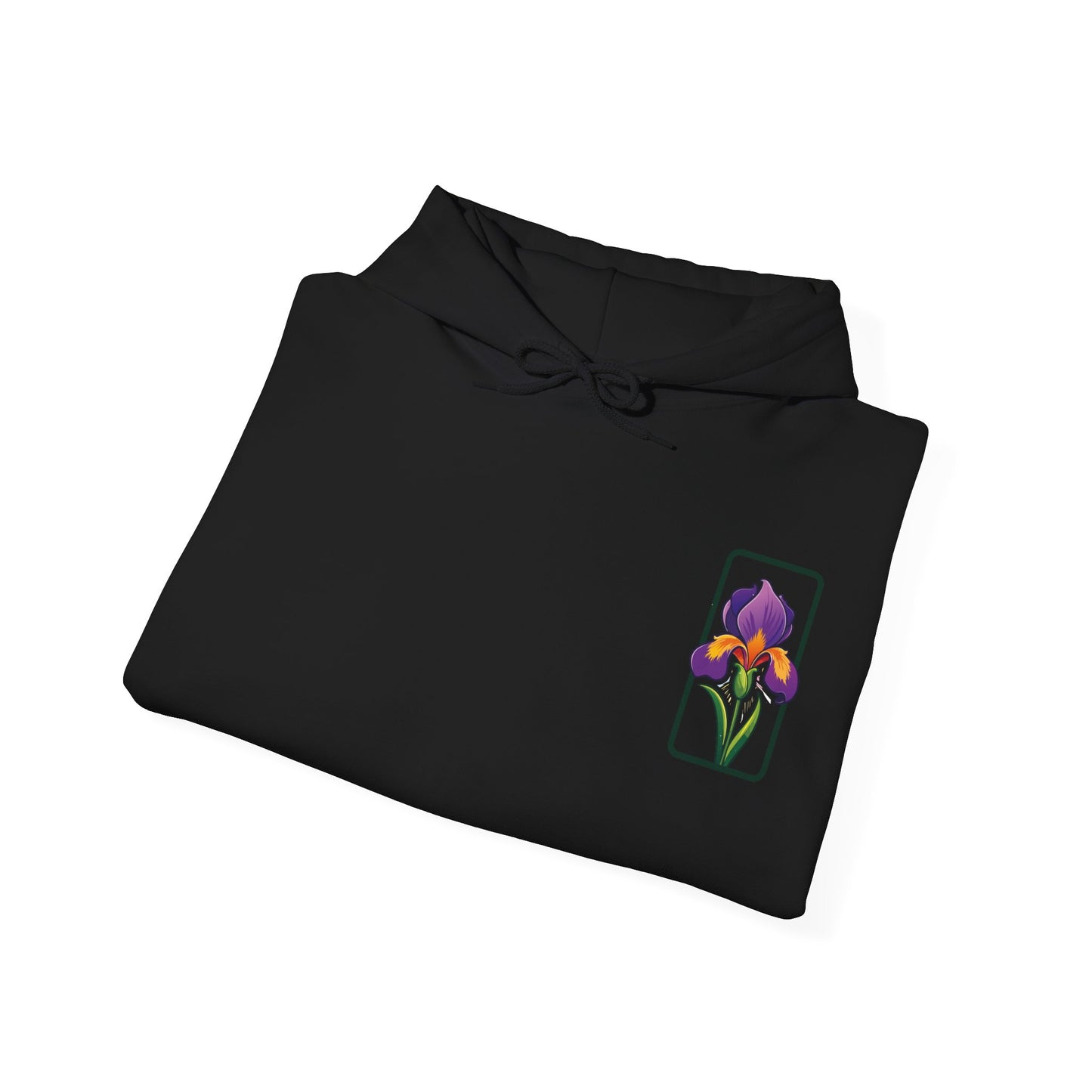 Floral Graphic Unisex Hoodie - 'Not Guaranteed' Iris Design