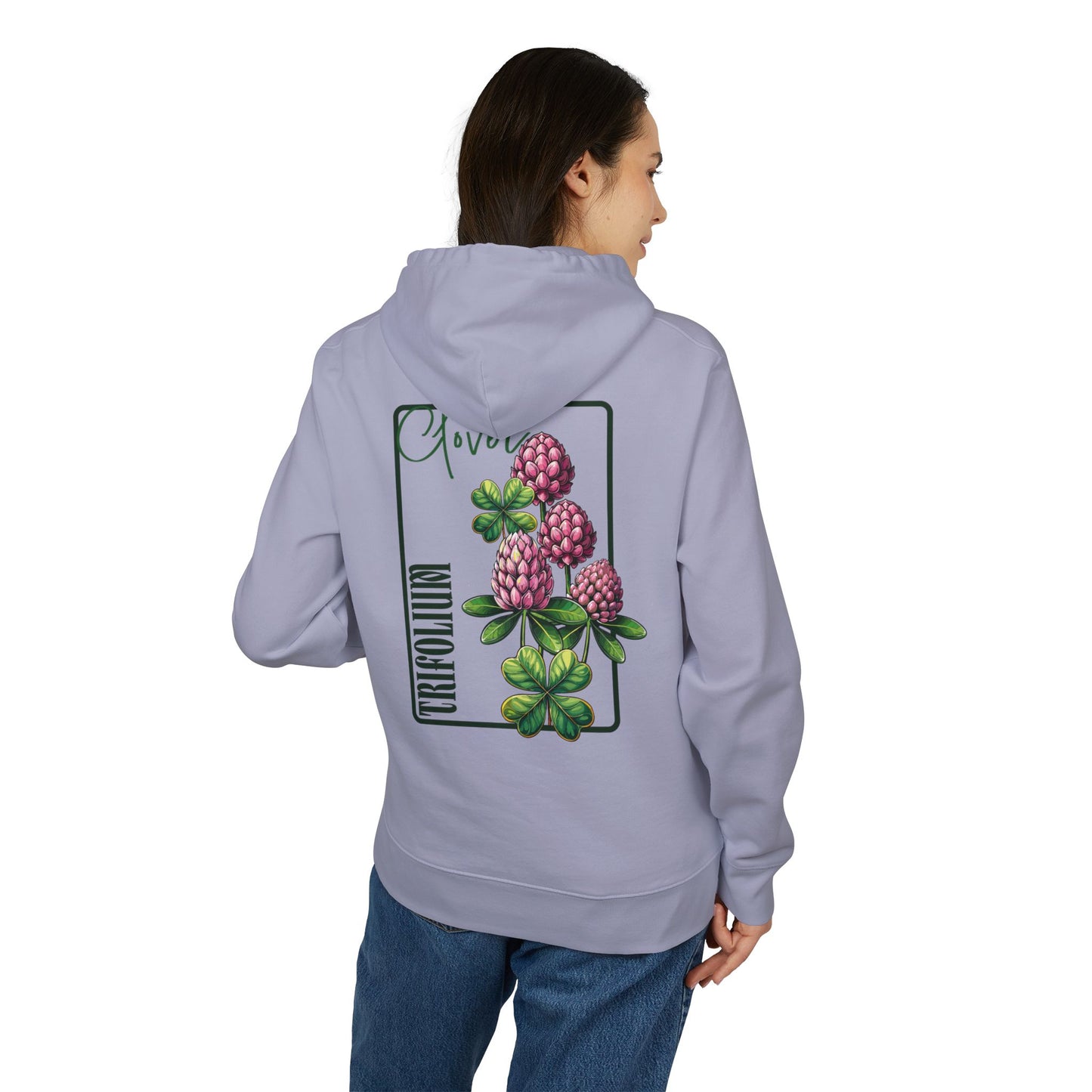 Floral Clover Design Hoodie for Nature Lovers "Clover"