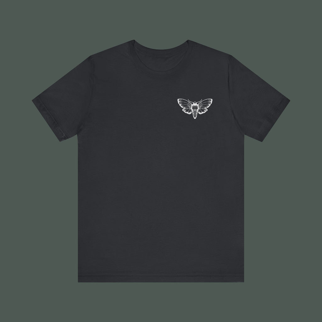 Artistic Moth Graphic Tee, Casual Unisex T-Shirt for Nature Lovers, Unique Gift for Birthdays, Festivals, and Everyday Wear