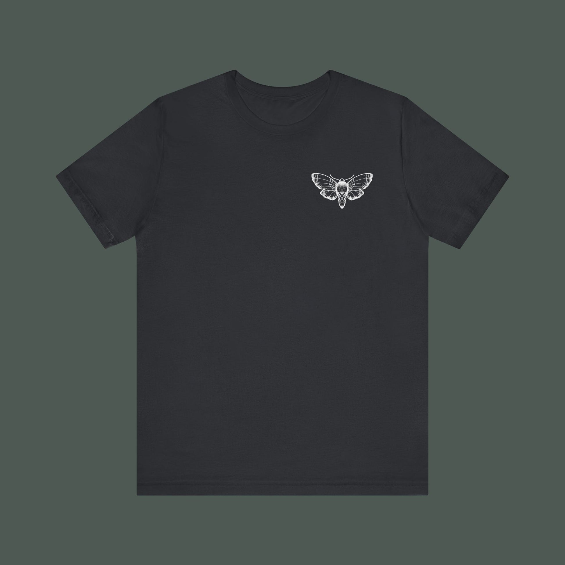 Artistic Moth Graphic Tee, Casual Unisex T-Shirt for Nature Lovers, Unique Gift for Birthdays, Festivals, and Everyday Wear