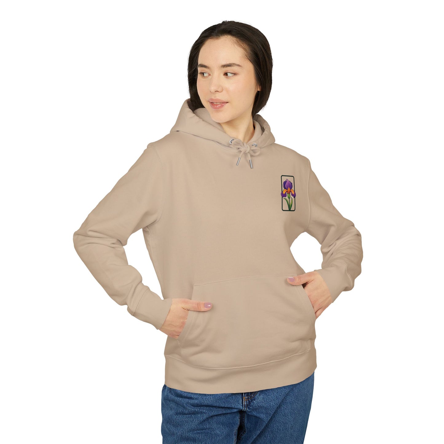 Floral Graphic Unisex Hoodie - Perfect for Spring Celebrations "Iris"
