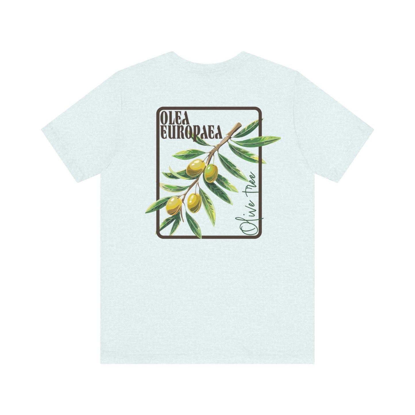 Olive Branch Unisex Jersey Tee - Nature-Inspired Botanical Graphic T-Shirt