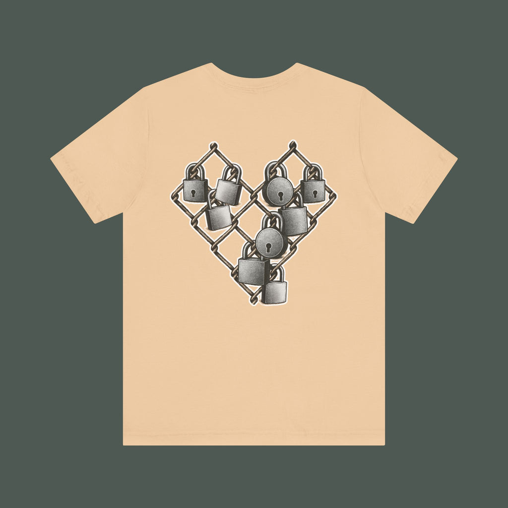 Trendy Minimalist Heart Tee - Unisex Jersey Short Sleeve T-Shirt