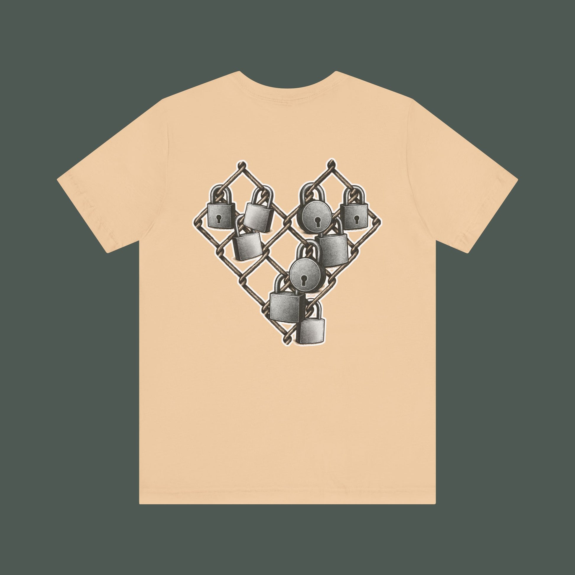 Trendy Minimalist Heart Tee - Unisex Jersey Short Sleeve T-Shirt