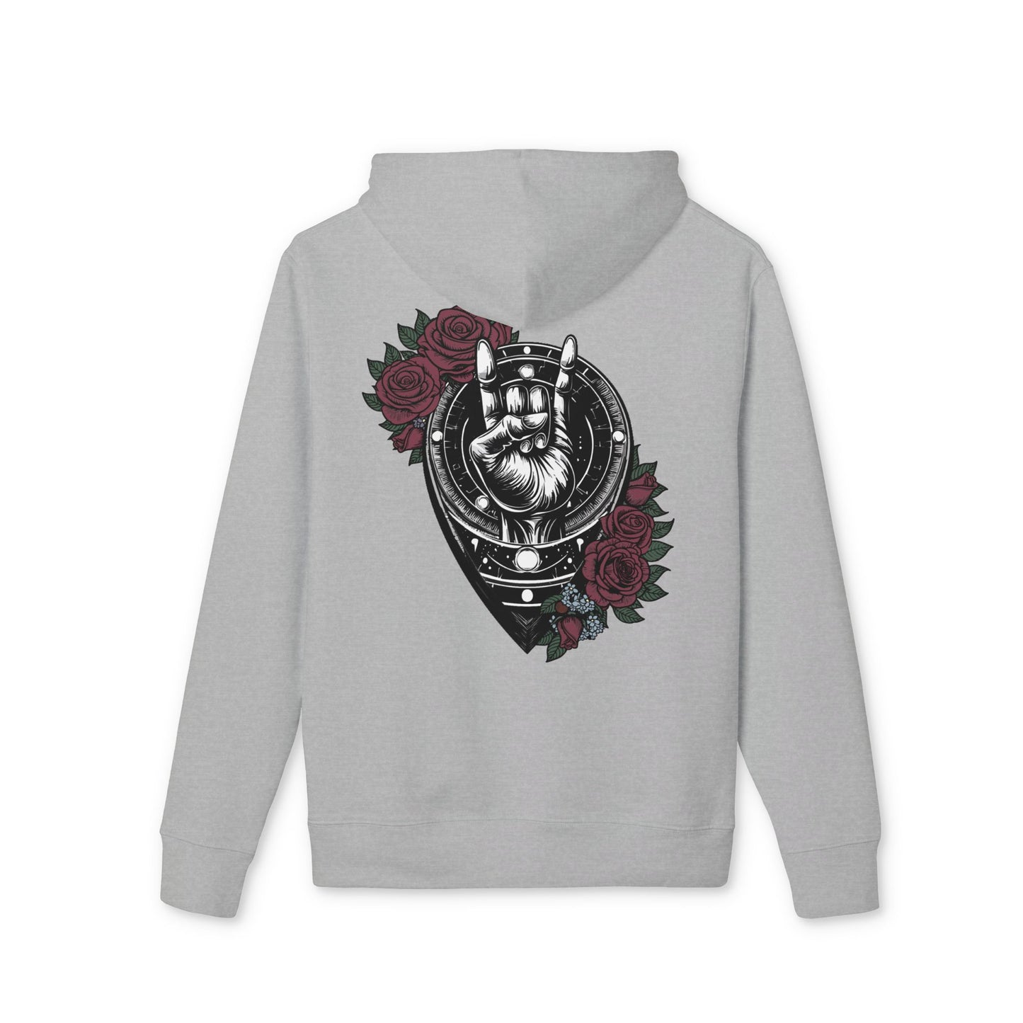 Rockin' Roses Unisex Hoodie with Graphic Art