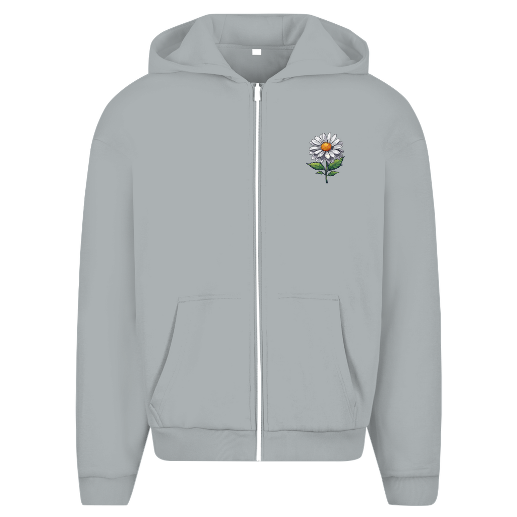 Herren Oversize Zipper Hoodie Daisy