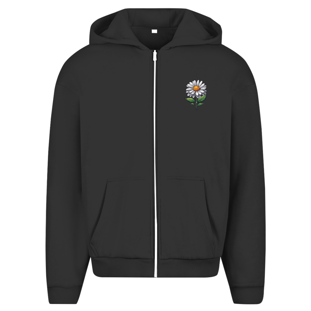 Herren Oversize Zipper Hoodie Daisy